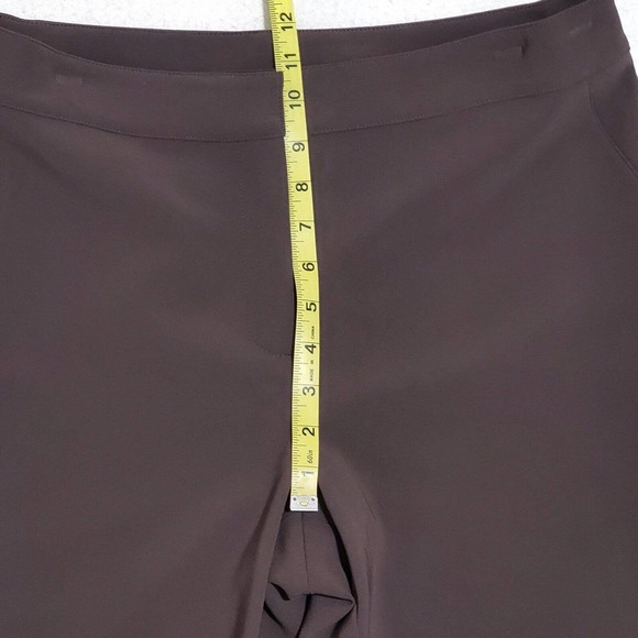 ST. JOHN Womens Pants Sz 10 Taupe Brown-Gray Dress Slacks Pockets - Picture 8 of 11